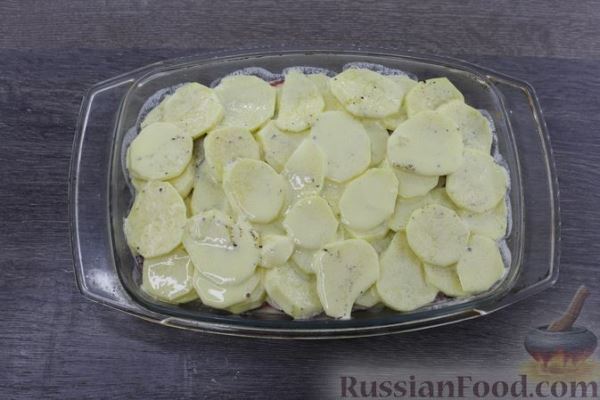 Картофельная запеканка со свёклой